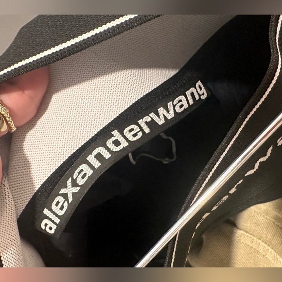 Alexander Wang Logo Detailed Navy Trousers - Picture 6 of 6